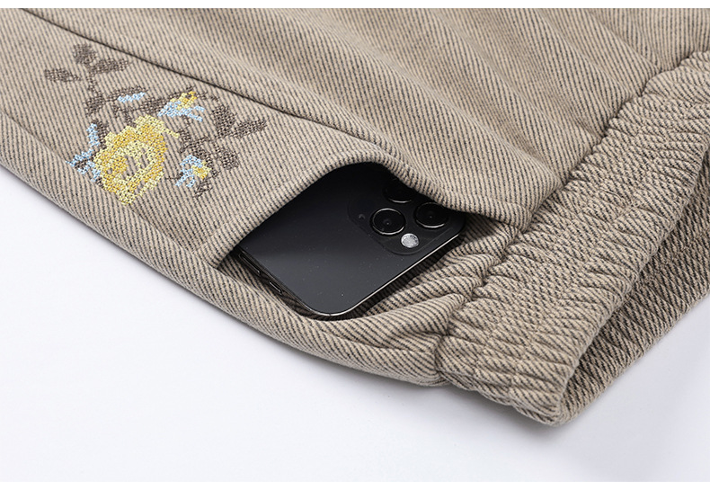 妈妈裤子中老年人秋款休闲长裤女小个子奶奶秋季运动松紧腰直筒裤详情25