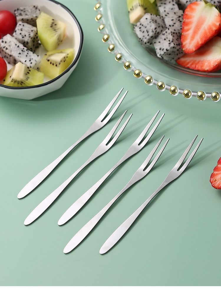 Internet-famous fruit forks, household thickened fruit salad forks, small forks, jelly wholesale, disposable fruit forks pic 2