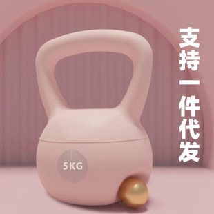 包邮小哑铃女士健身器材家用儿童包胶男士练臂肌壶铃瑜伽哑铃套装详情5