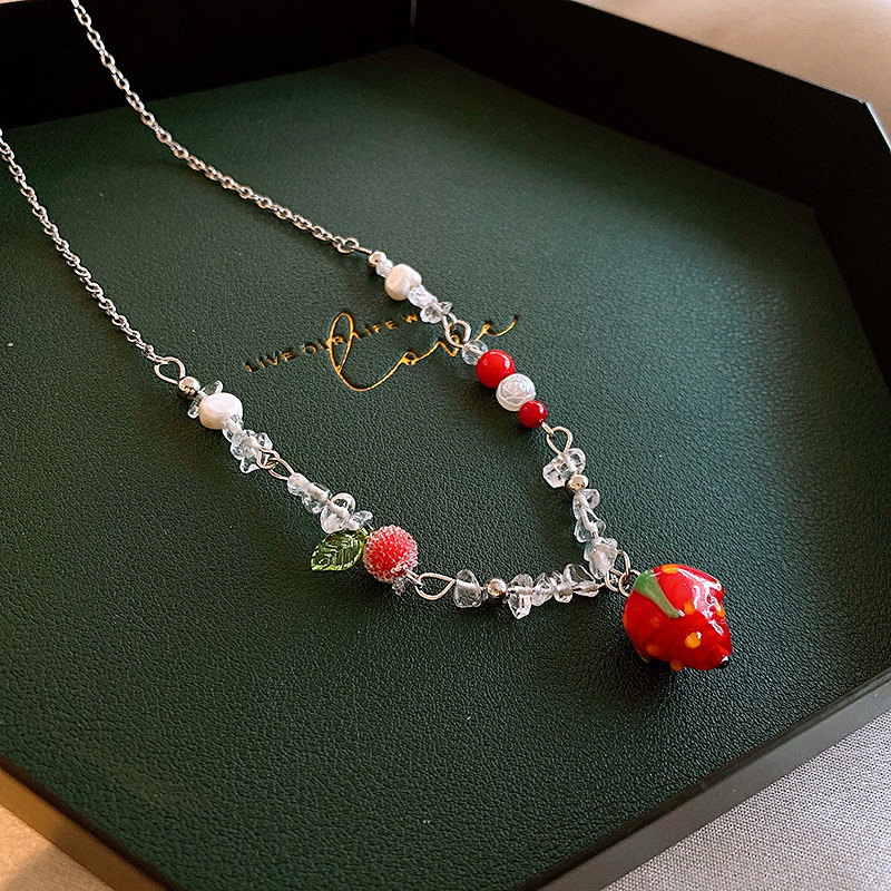 超仙珍珠蝴蝶结流苏双层项链气质高级感锁骨链时尚小众新娘饰品女详情25