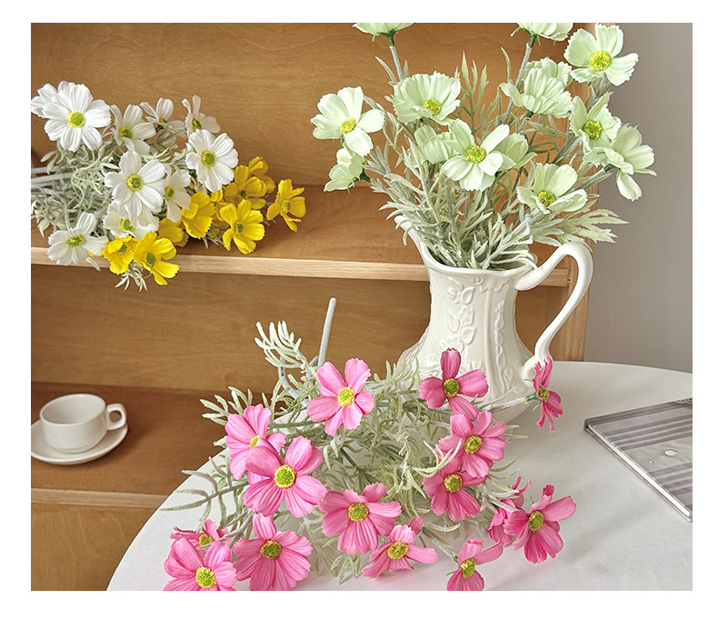 ins风格桑花仿真花菊波斯雏菊花束假花装饰摆放插花绢花拍照道具详情11