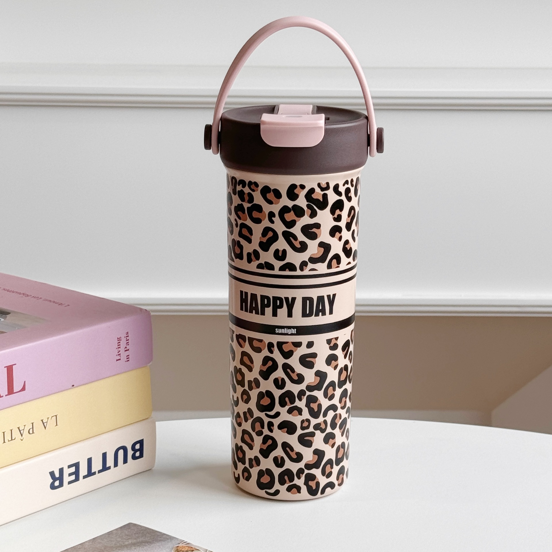 户外高颜值随手双饮咖啡杯美式便携车载水杯手提运动线条图咖啡杯详情7