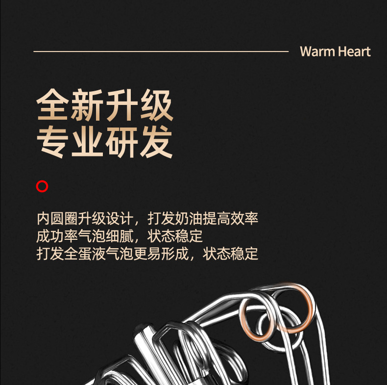 316不锈钢半自动打蛋器家用手动打发鸡蛋搅拌器手持蛋糕烘焙神器详情5