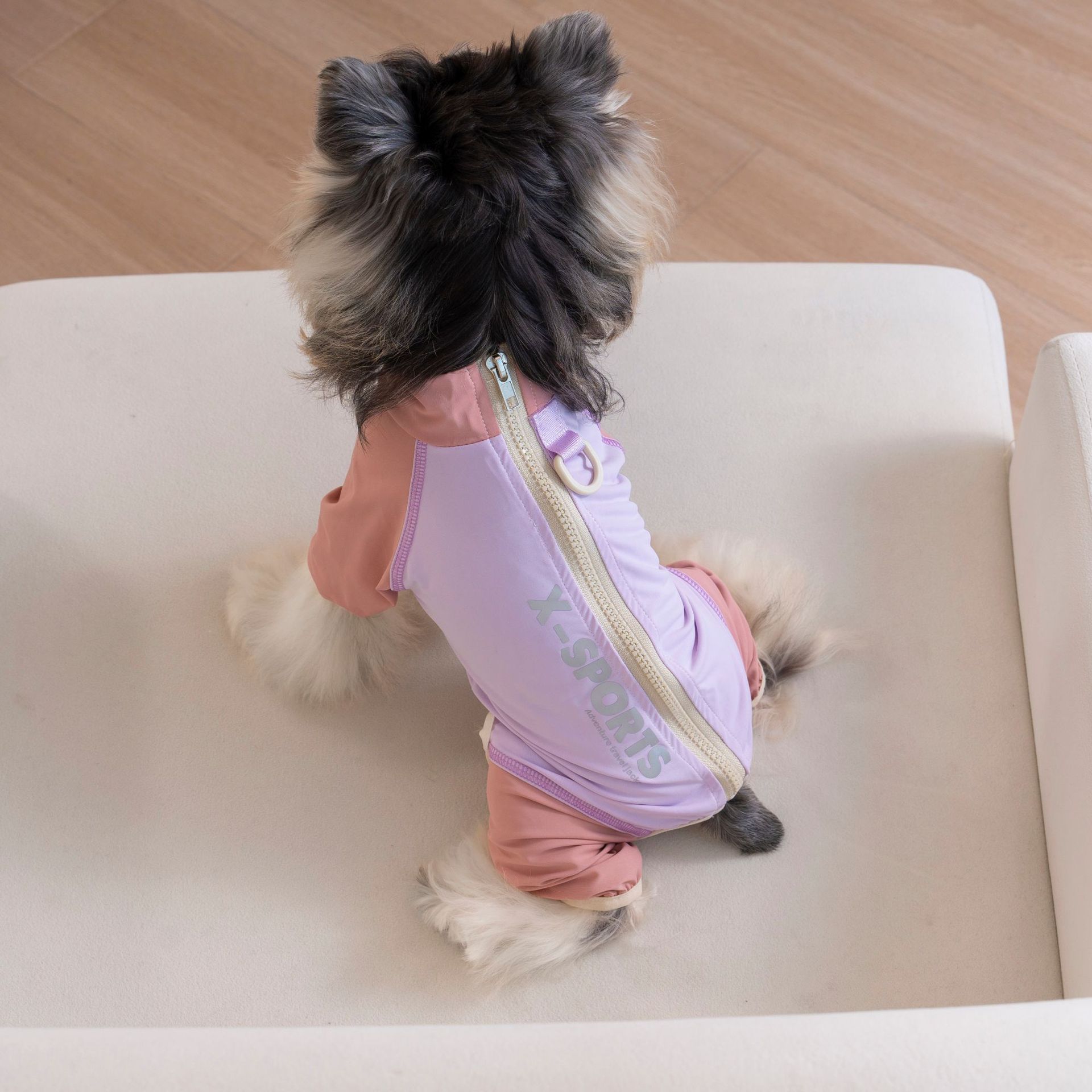 春夏新款小型犬四脚衣冰丝凉感服 泰迪比熊雪纳瑞宠物服装详情16