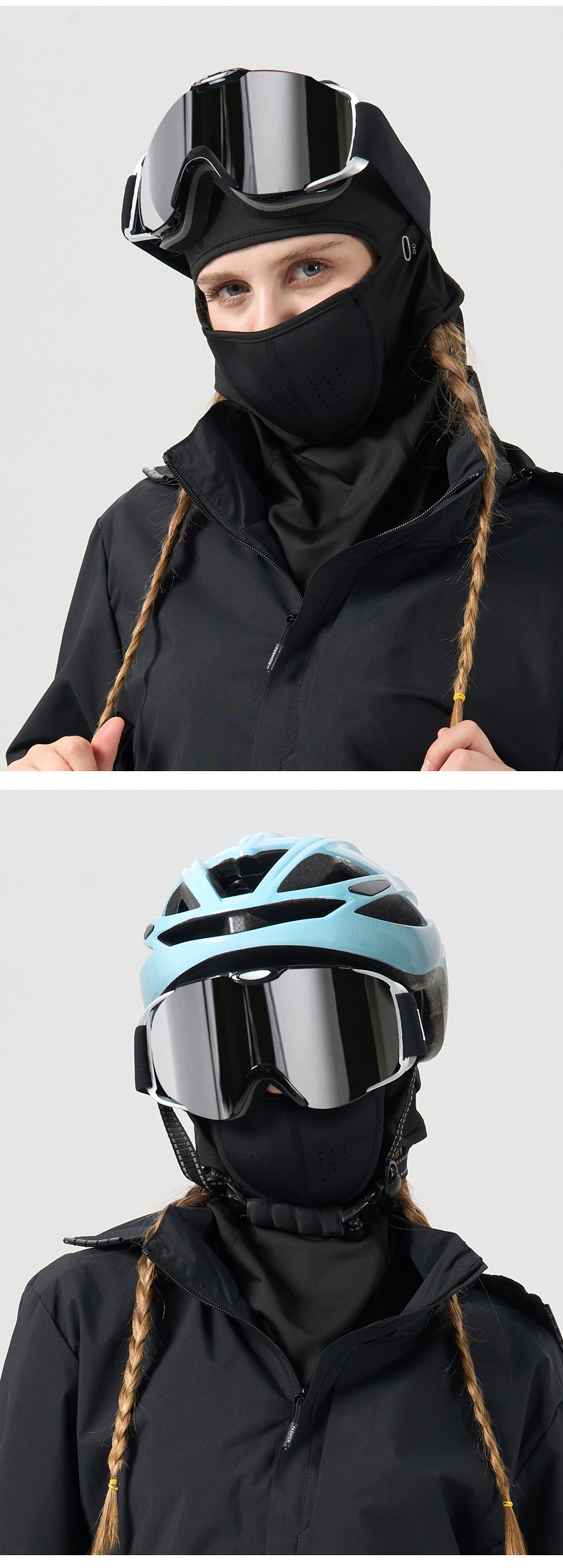 【BERTON OUTDOOOR】秋冬保暖滑雪头套男女户外磁吸面罩加厚防寒防风护脸骑行面罩详情9