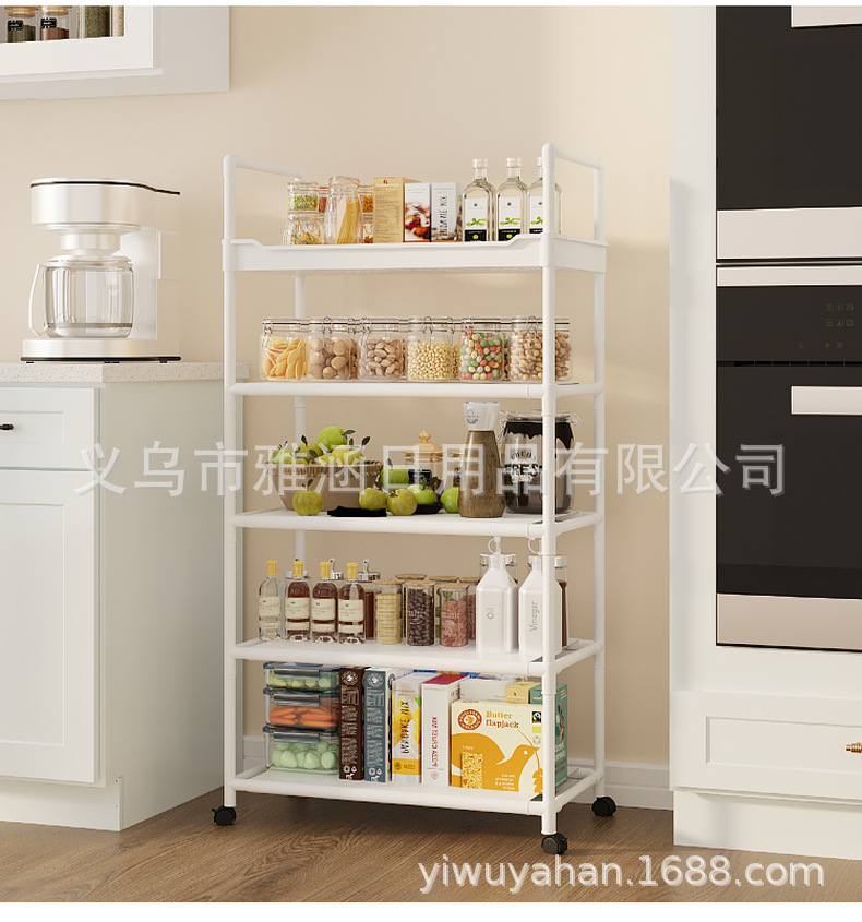 跨境多层收纳置物鞋架可移动客厅置物架书架多功能防尘鞋架储物架详情14