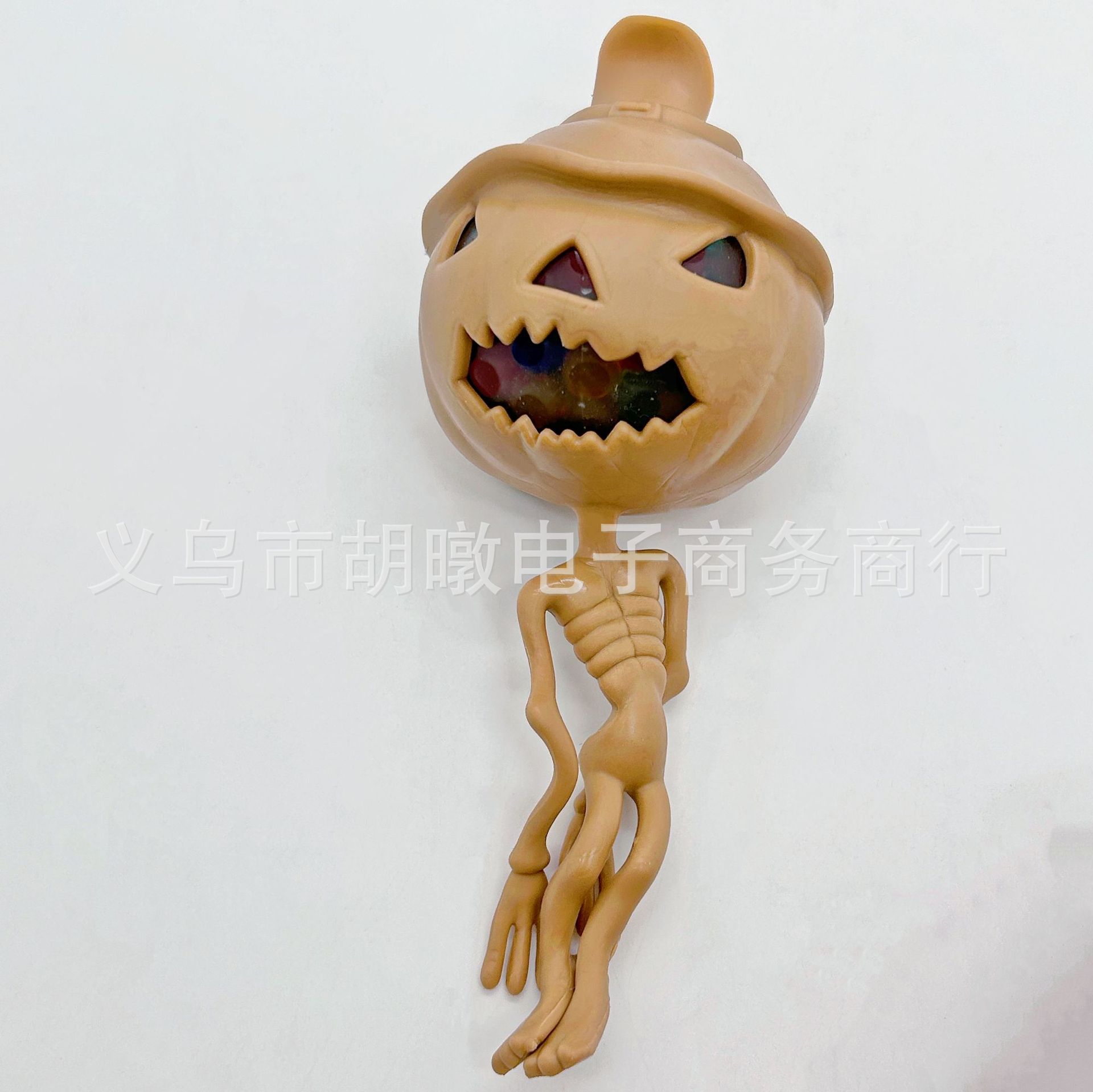 万圣节南瓜骷髅头洞洞球TPR软胶珠珠减压球解压玩具捏捏乐木乃伊详情5