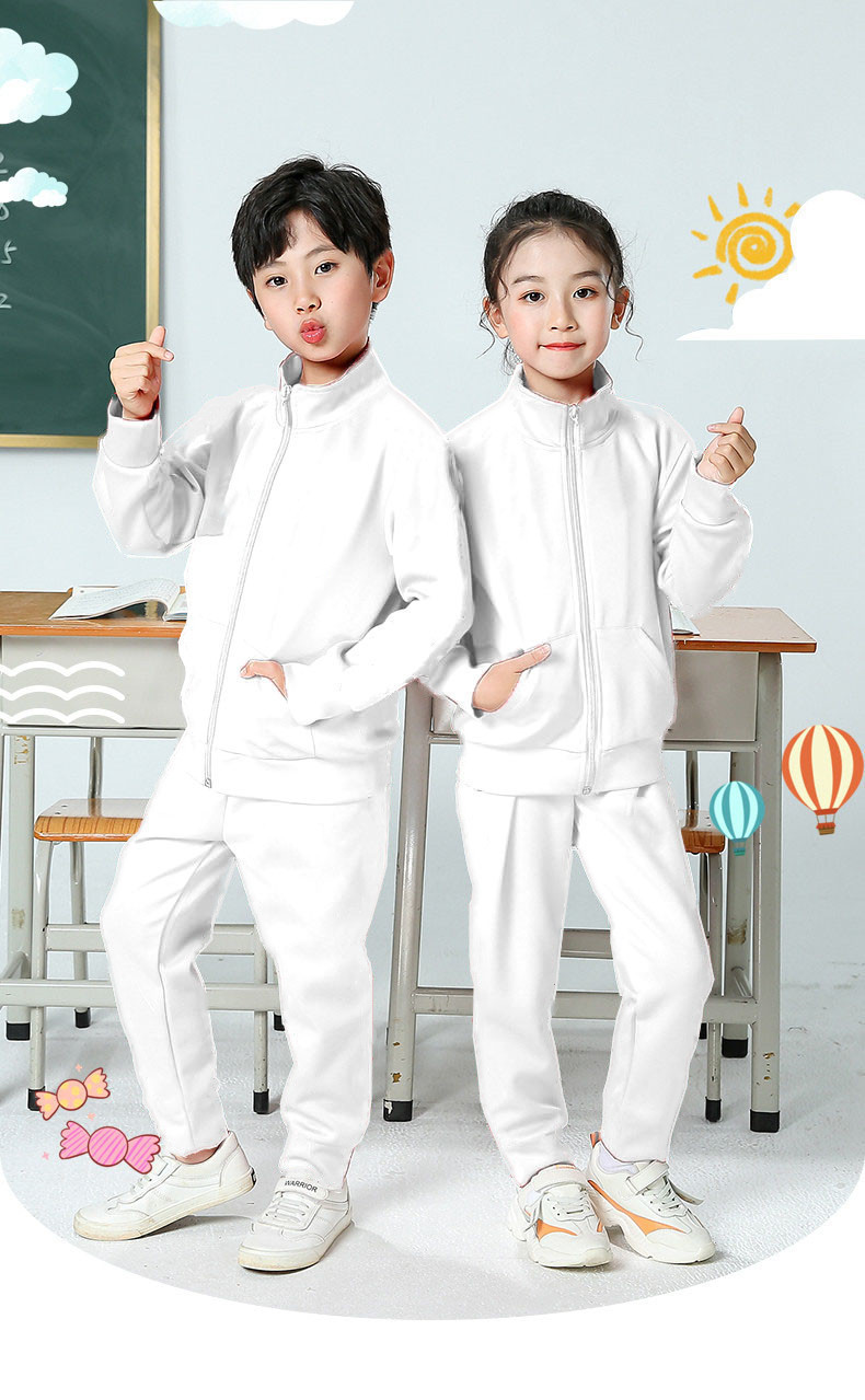 校服套装中小学生白色班服幼儿园红色园服春秋装儿童运动两件套冬详情25