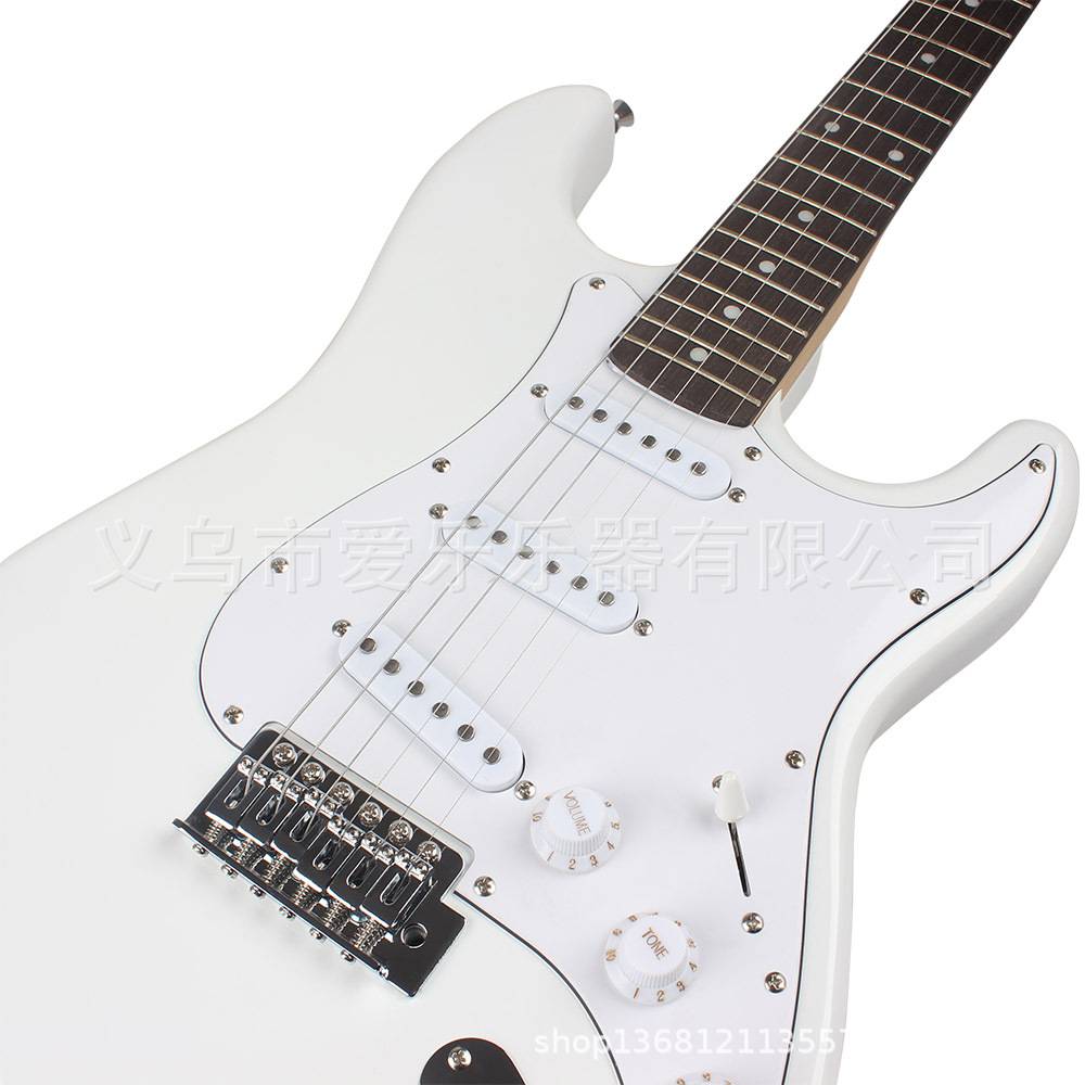 St-700 white electricguitar for foreign trade, rock for beginners to learn electricguitar, 22 fret ST electricguitar pic 8