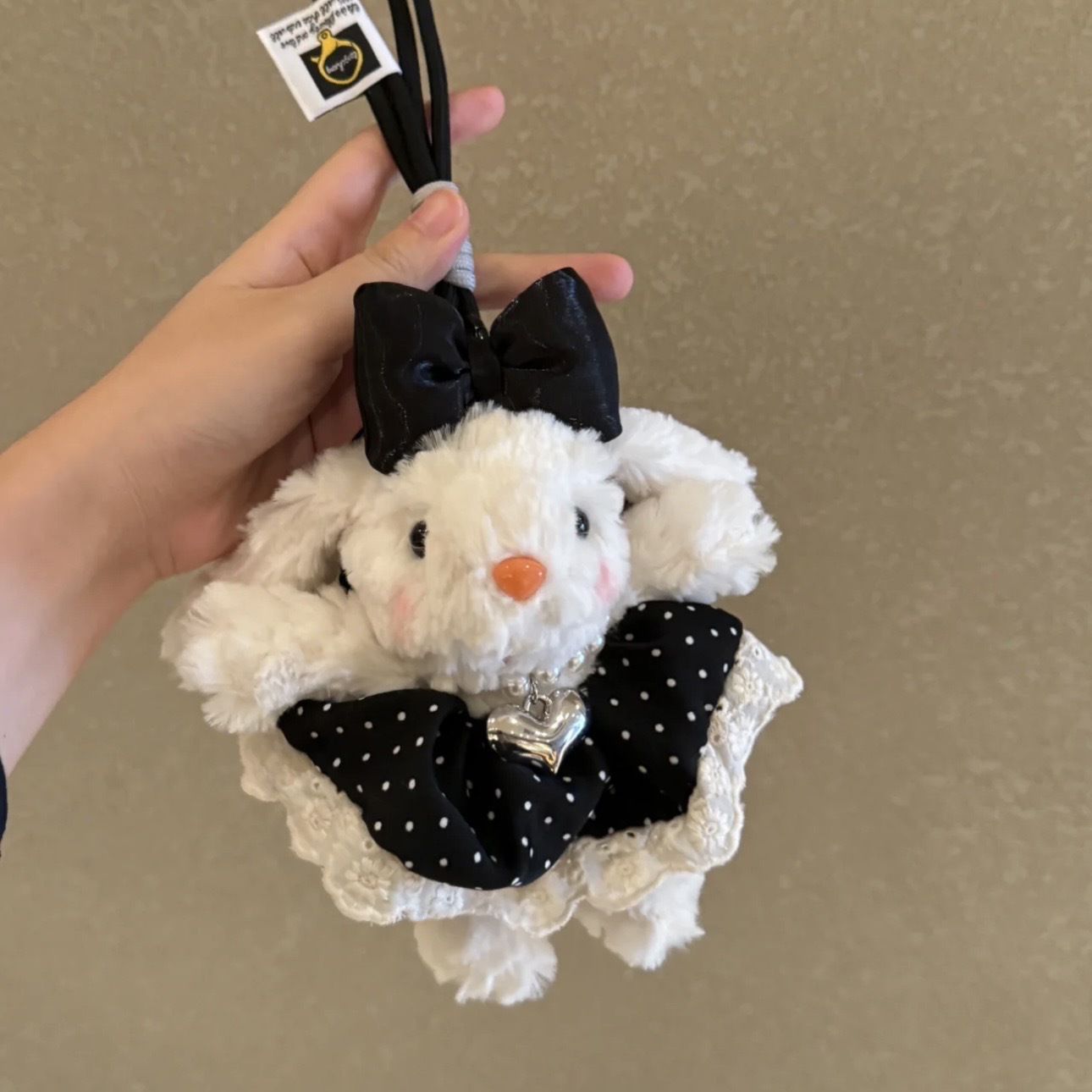 可爱垂耳兔毛绒玩偶钥匙扣包包挂件卡通高颜值礼物儿童玩具公仔娃娃详情7