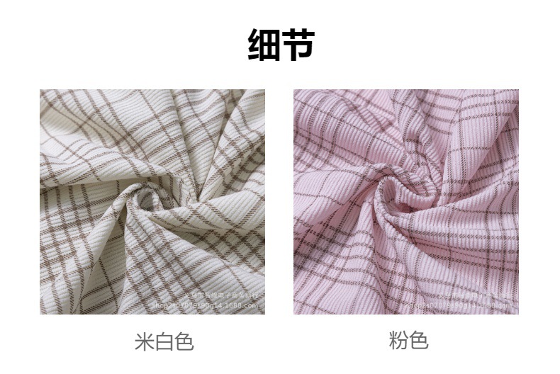 Checkered printed corduroy 16-strip elastic fabric for clothing, accessories, pet supplies, coverings, diy handmade fabric pic 3