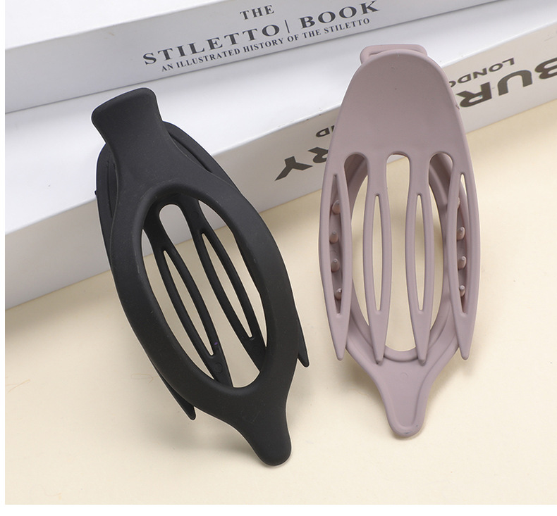 冠洋亚马逊磨砂椭圆发夹时尚大号发量多盘发鸭嘴夹高级感跨境发饰详情6