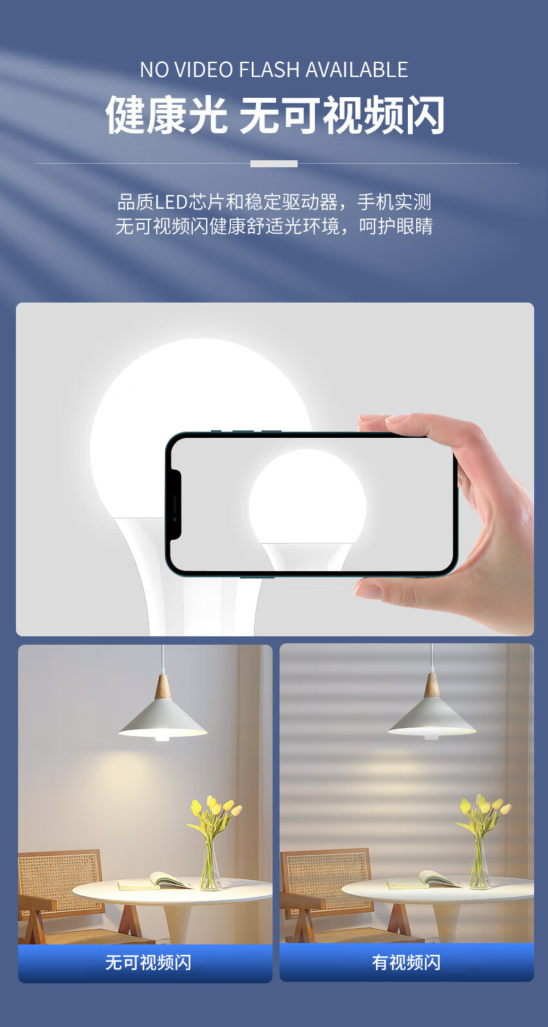 fsl佛山照明led灯泡大功率柱形球泡高亮节能A泡灯E27螺口明装灯座详情37