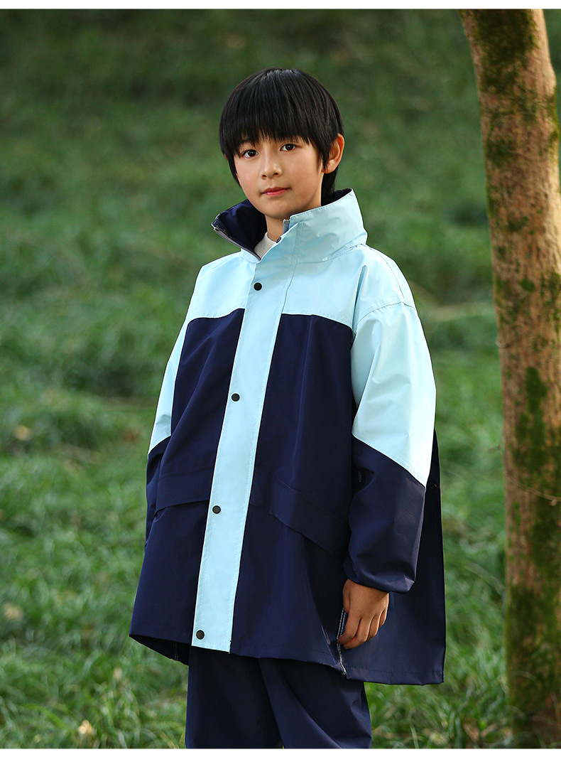 儿童分体雨衣雨裤套装防水全身中小学生男女童中大童骑行户外雨披详情19