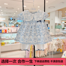 Summer new navy collar striped short-sleeved shirt and shorts two-piece set for boys, stylish MS530701 pic 16
