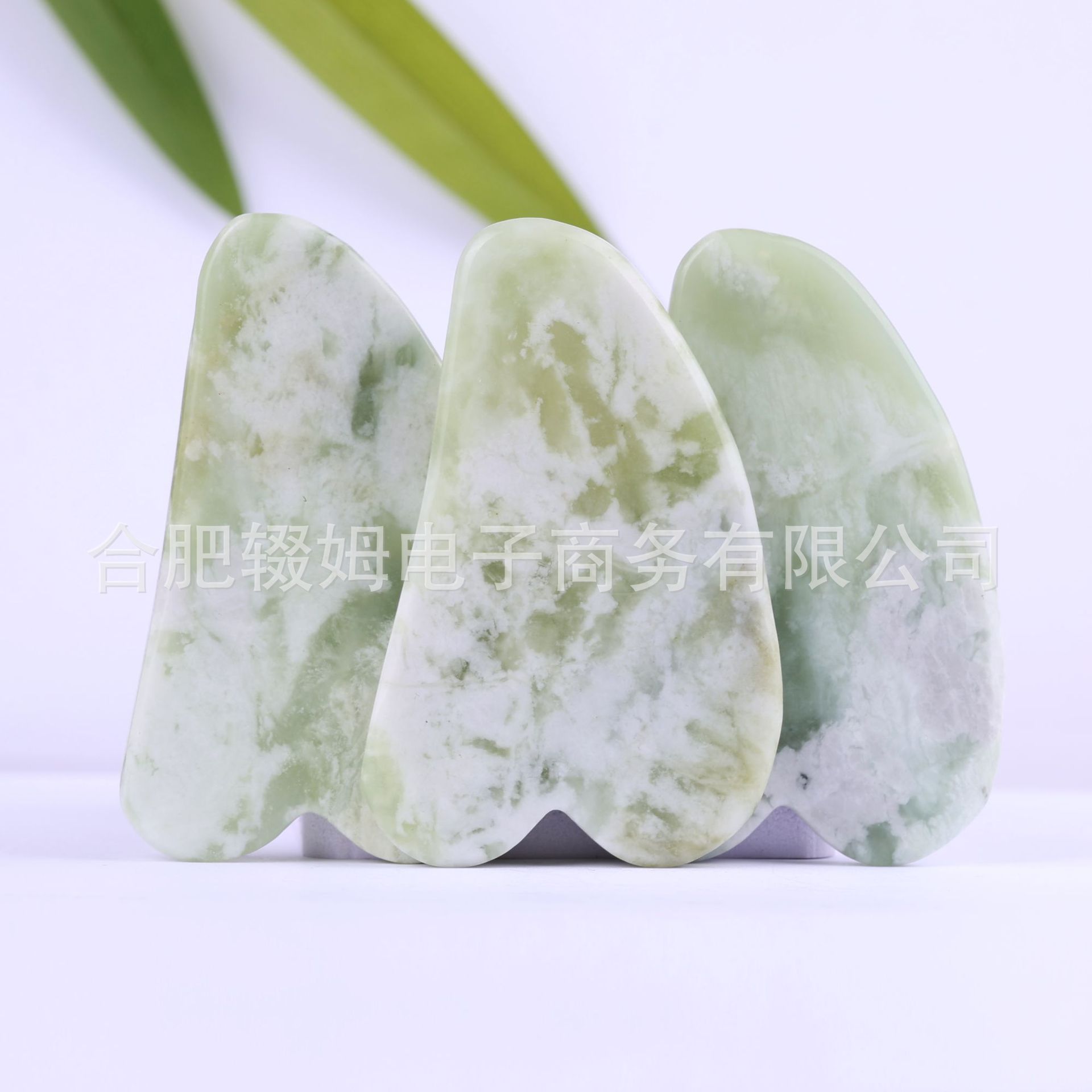 天然岫玉玉石板面部美容按摩器全身通用牛角刮板岫玉刮痧板经络详情35