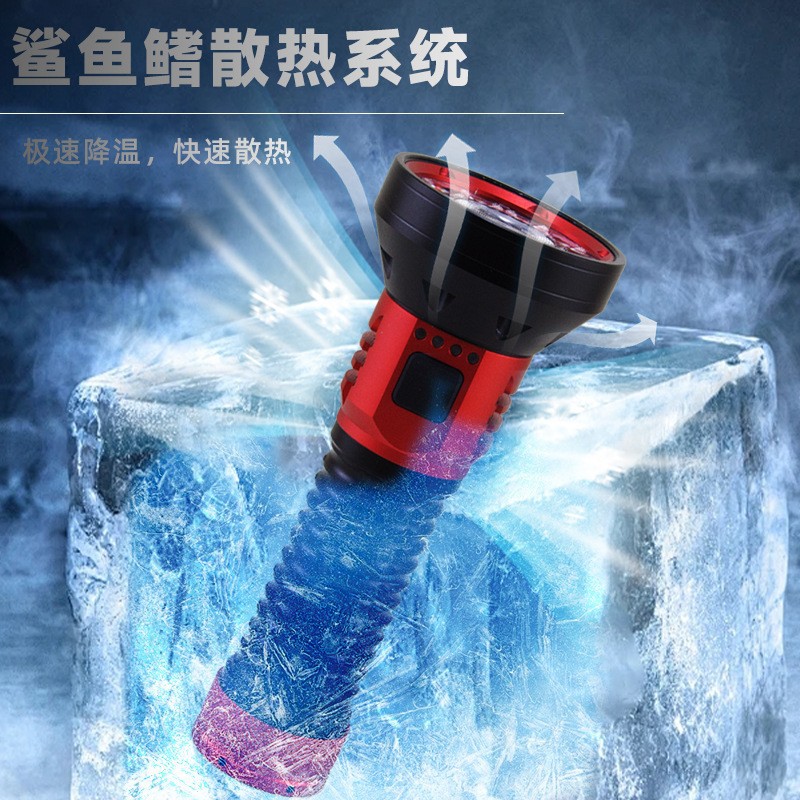 Wholesale of new cross-border products from Pailide, including high-intensity multi-lamp flashlights, high and low beams, aluminum alloy long-range white laser flashlights pic 6