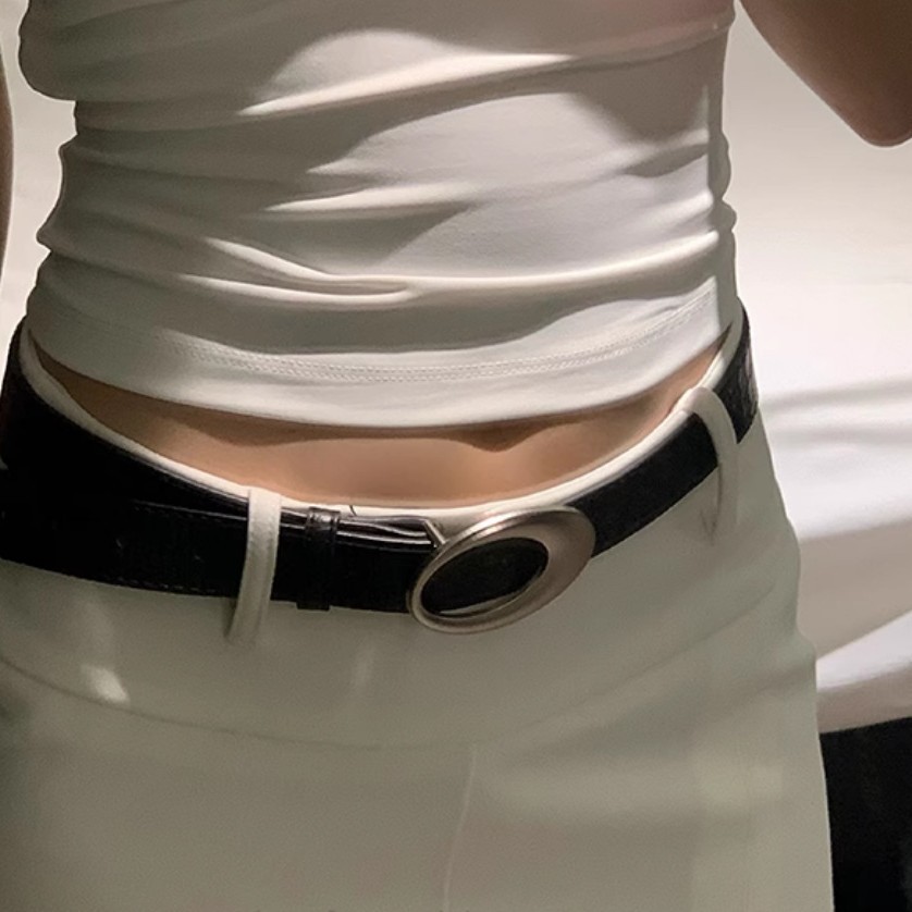 美式复古y2k腰带女红色简约高级配饰皮带设计感小众百搭2024新款详情3