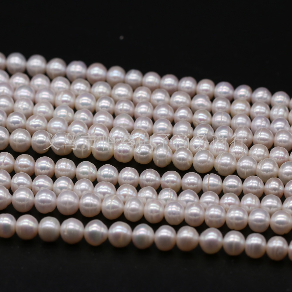 Exquisite natural freshwater pearl round beads DIY jewelry accessories, handcrafted jewelry necklaces, bracelets, pendants, wholesale and production pic 8