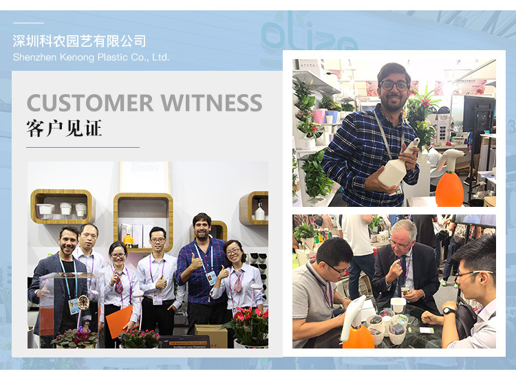 跨境工厂现货批发透明塑料懒人花盆双层简约自吸水棉绳亚马逊园艺详情7