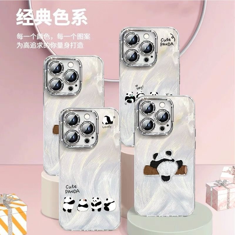 爬树熊猫适用苹果16手机壳15/14/13全包边iPhone12/11防摔xs/xr/x详情4
