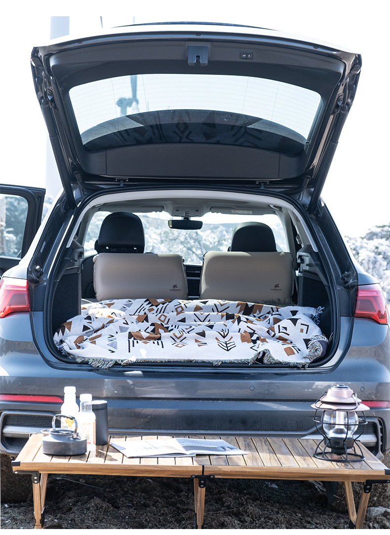 Self-driving tour general-purpose car rear sleeping pad, Tesla ModelY memory foam trunk storage portable car bed pic 14