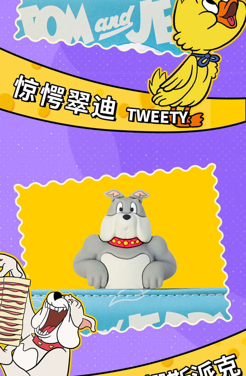 官方正版猫和老鼠创意可爱3D立体书签卡通文创学生儿童阅读书页夹详情6