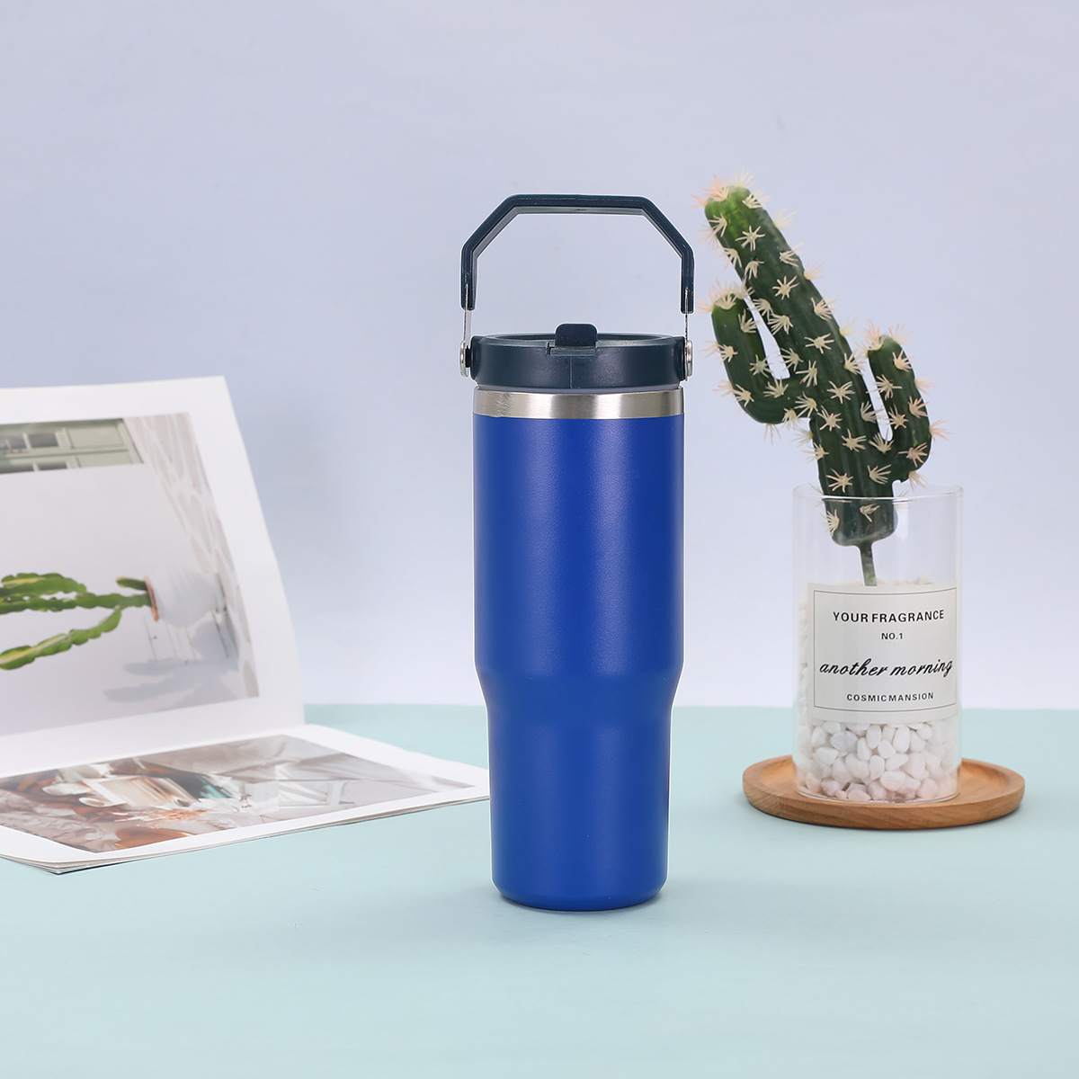 跨境30oz提手杯双层真空304不锈钢汽车杯户外便携车载保温杯批发详情15