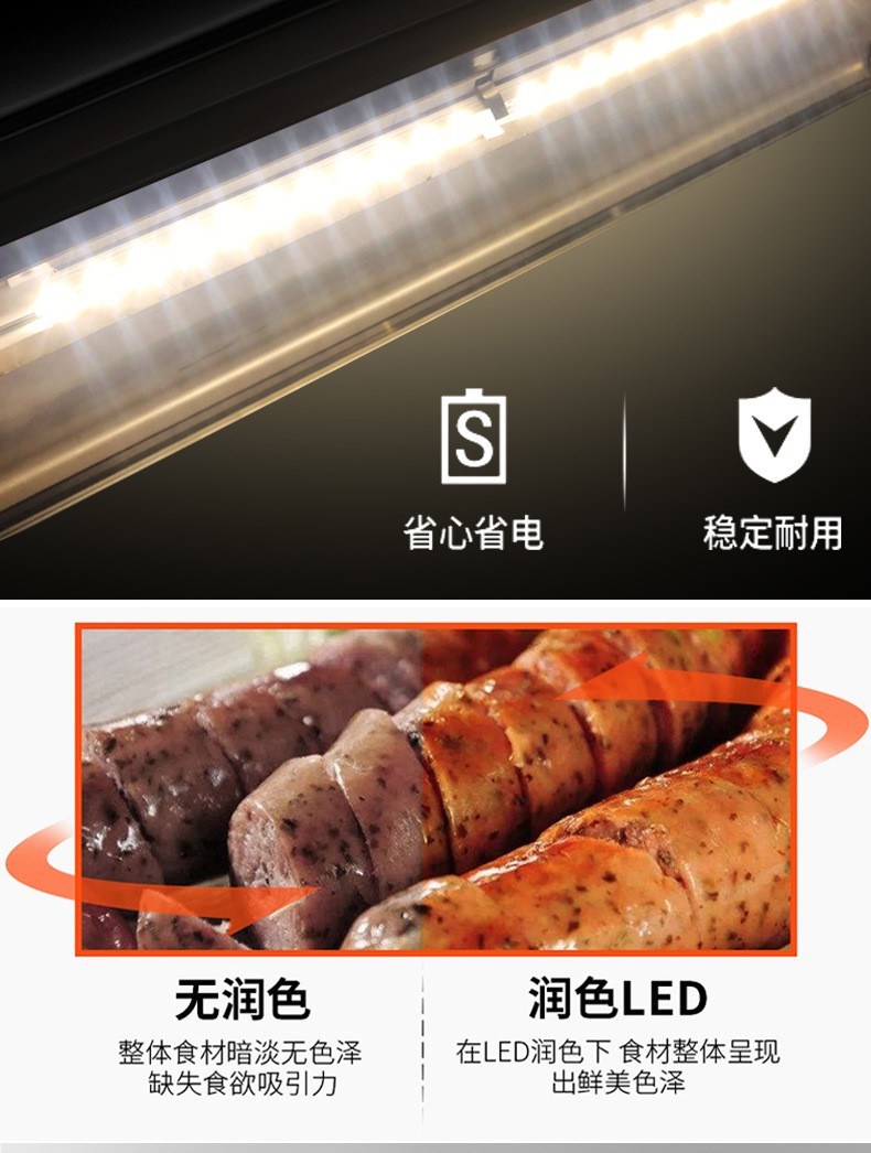 Commercial fully automatic European-style sausage machine with 304 stainless steel roller, dual-temperature and dual-control hot dog machine for convenience store stalls pic 11
