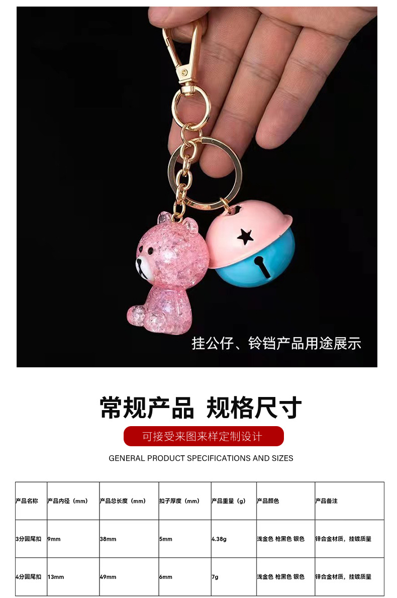 现货挂镀3分圆尾狗扣包包手机织带金属龙虾挂钩合金配件钥匙板扣详情11