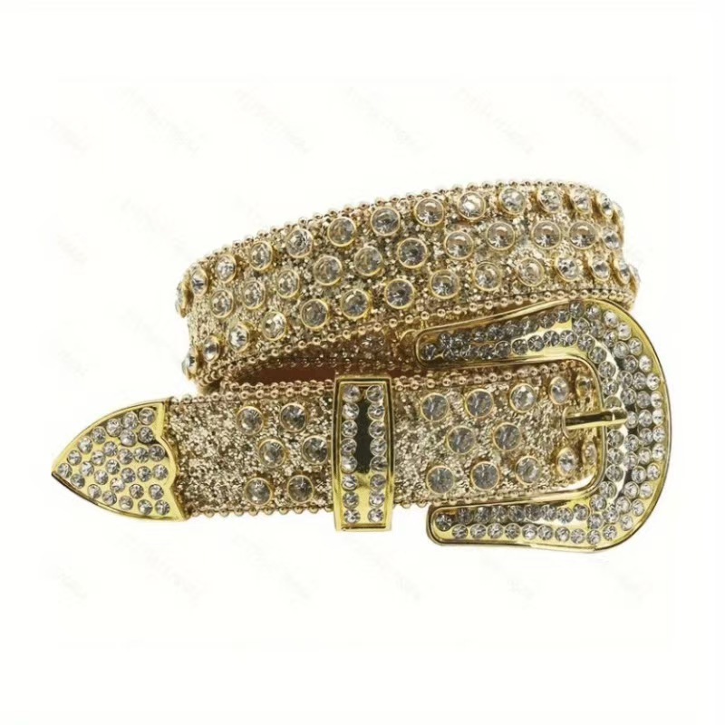 New style of wide belt with pearl eyes and rhinestone inlay decoration for women, versatile jeans and street belt pic 11