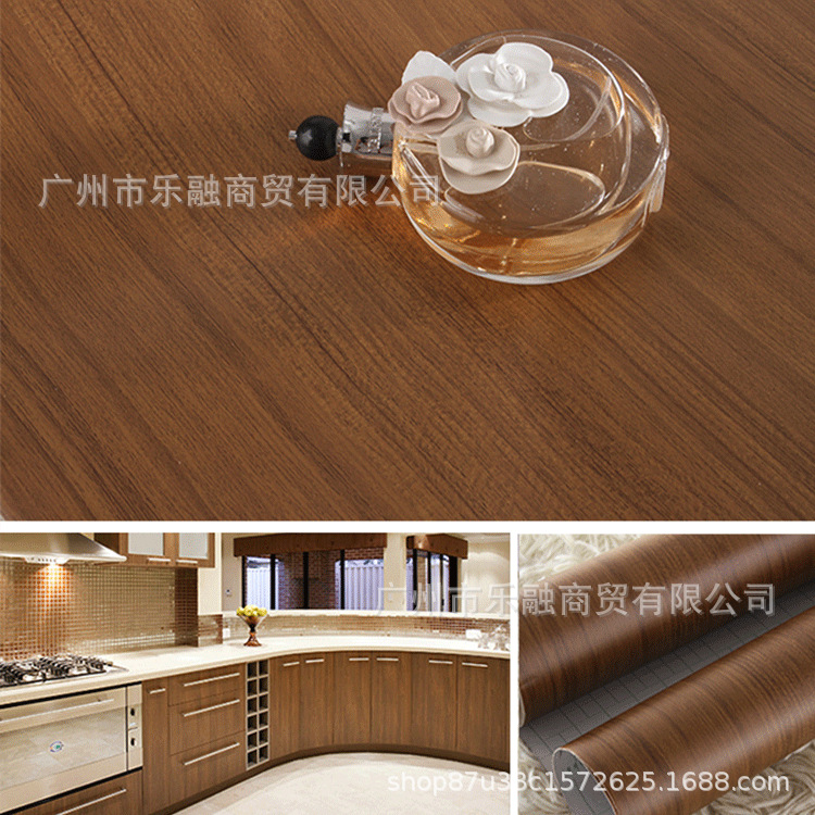 跨境批发木纹贴纸桌面衣柜柜子翻新防水自粘自带胶壁纸背景墙加厚详情10
