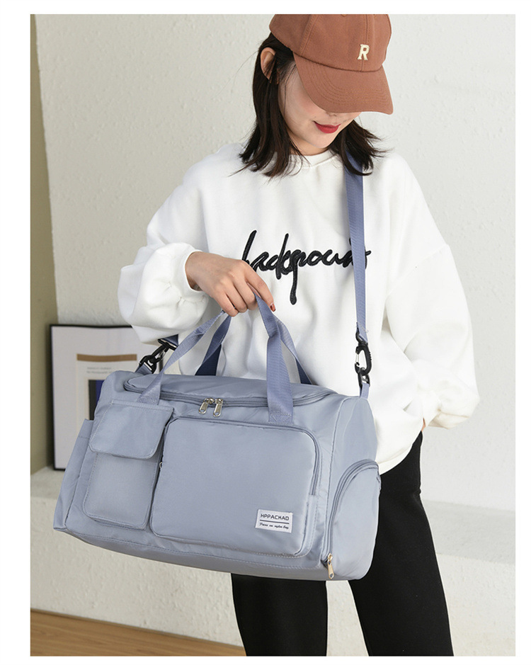 手提独立鞋位健身包干湿分离游泳包牛津布瑜伽旅行包休闲旅行必备详情25