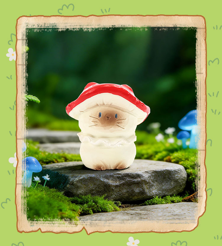 Cat PAI Fantasy Mushroom Series Blind Box DIY Decorative Resin Small Ornaments Cartoon Cute desktop ornaments pic 20