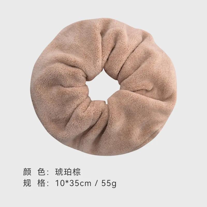 超大号干发毛巾发圈女强吸水毛绒发绳不伤发洗脸两用详情4