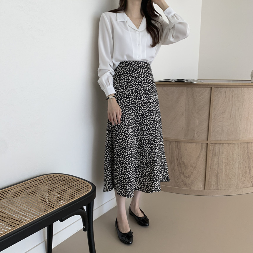 Korean chic2025 Spring/Summer simple solid color elegant suit collar chiffon shirt, French gentle long-sleeved shirt for women pic 16