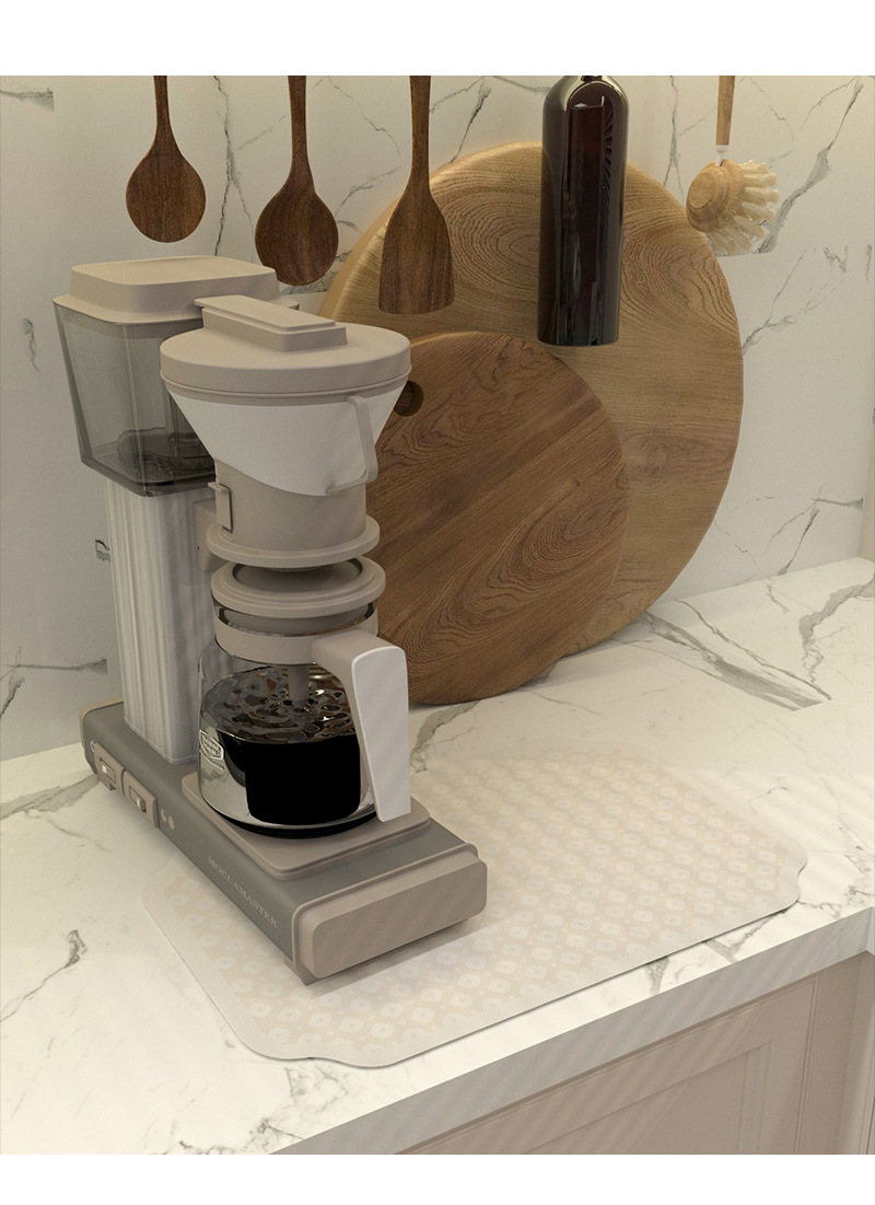 厨房台面沥水垫硅藻泥桌面隔热垫吧台垫子餐垫咖啡机吸水垫跨境详情12