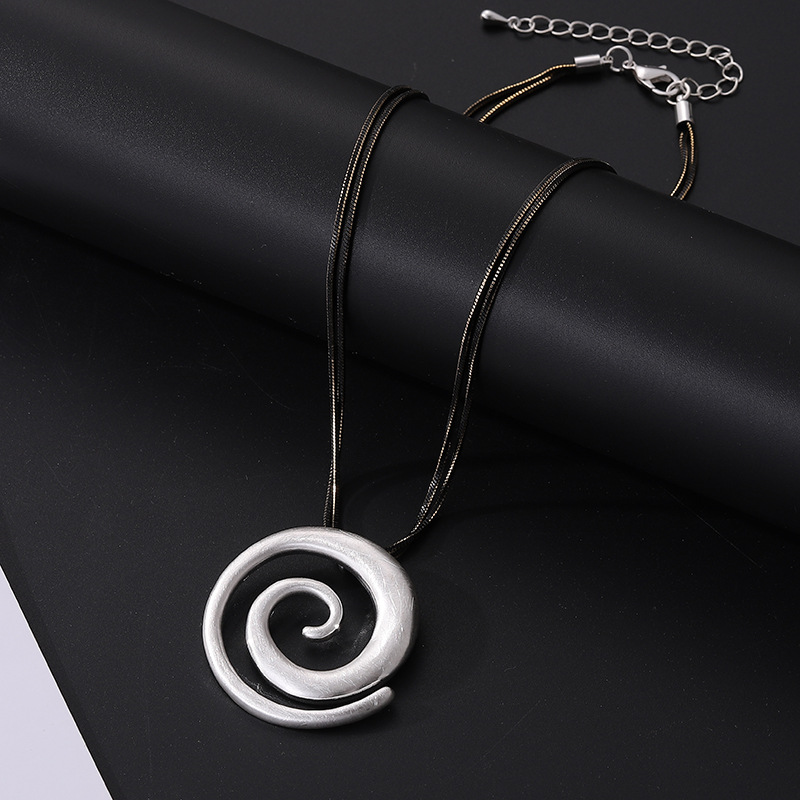 亚马逊新款吊坠几何爱心形高级长款速卖通女士时尚百搭毛衣链批发详情14