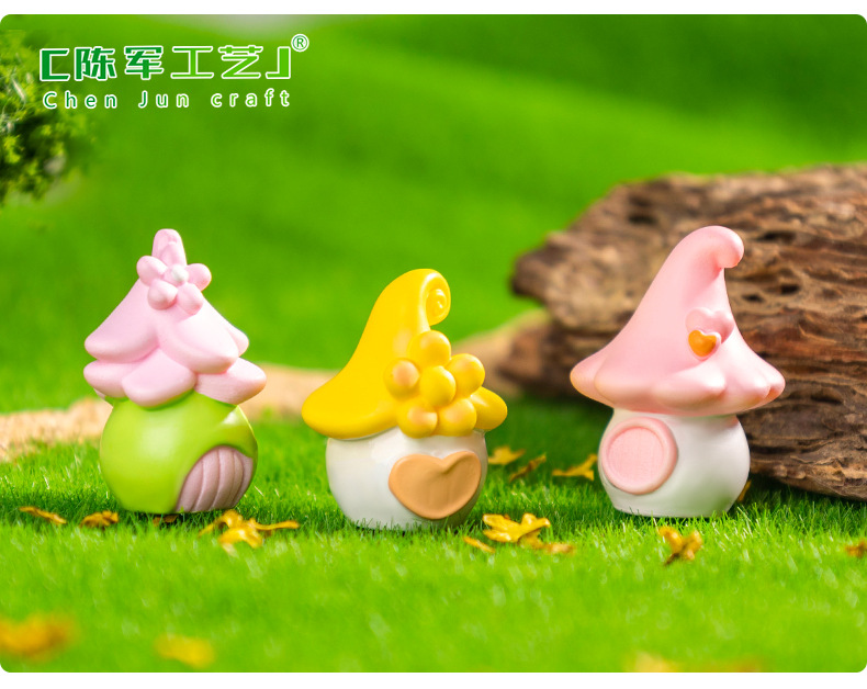 Micro-landscape creative cartoon elf little house gardening landscaping diy decorative accessories mini desktop small ornaments pic 42