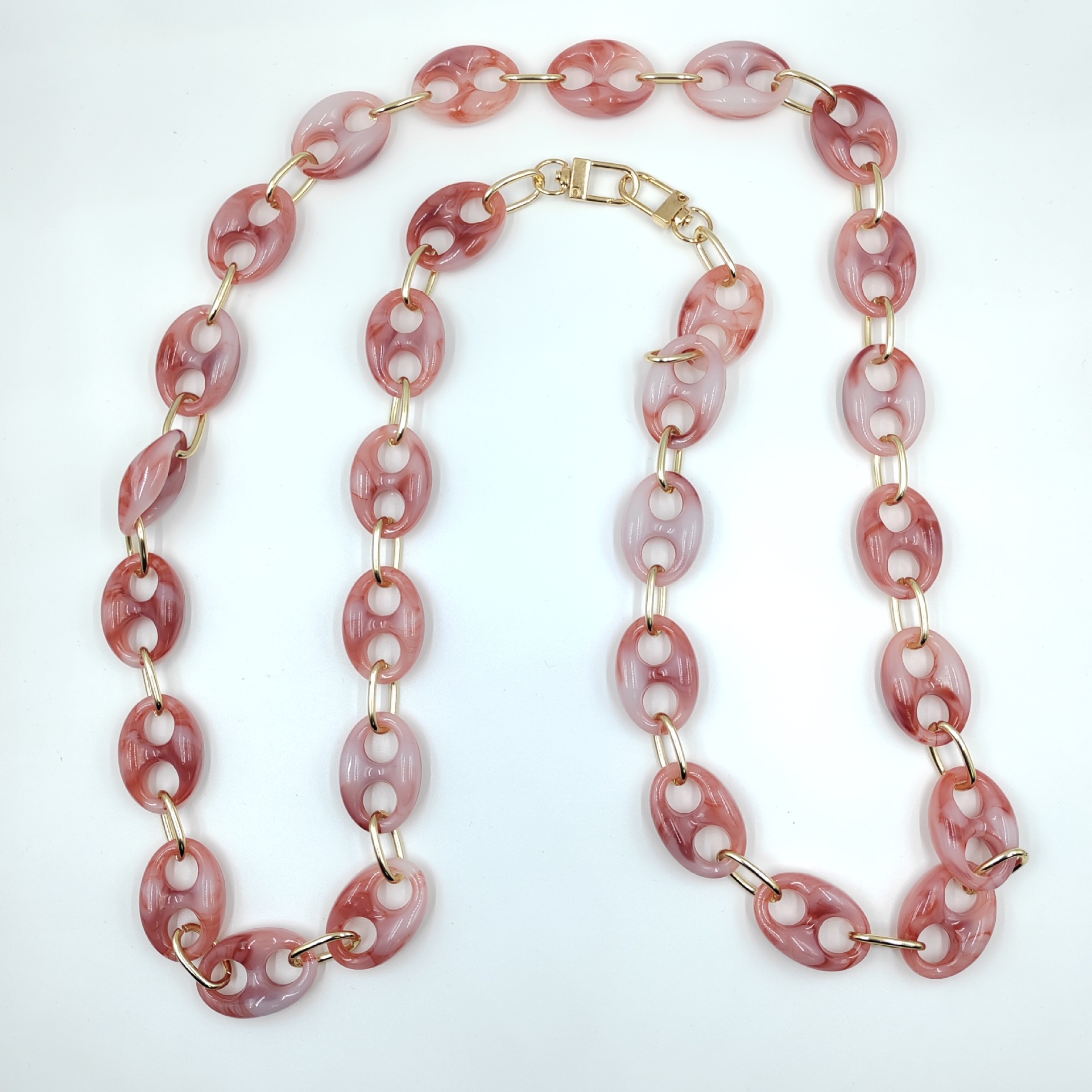 时尚百搭小众设计款个性亚克力手机长链斜挎欧美跨境饰品厂家直销详情6