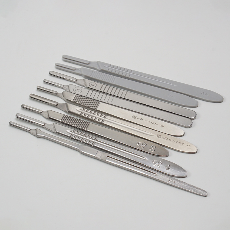 Stainless steel surgical handle thickened, experimental dissection, plastic surgical handle, industrial sculpture wholesale, No. 4, No. 3 pic 3