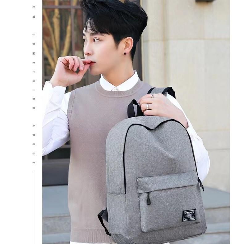 跨境大容量休闲简约牛津布双肩背包双肩韩版书包中学生旅行电脑包详情13