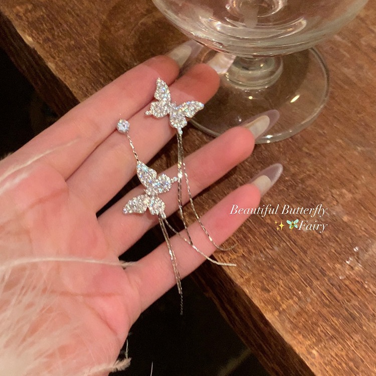 Ins-style pearl earrings for women, 925 silver needle, niche design, butterfly stud earrings, light luxury and high-end feel, earrings, earrings and ear rings pic 70