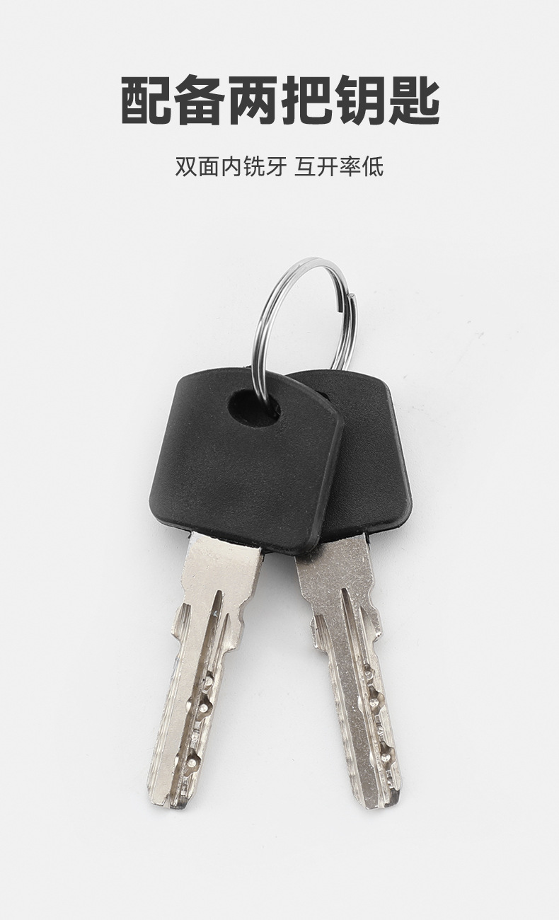 New bicycle lock, mountain road bike anti-theft thickened steel wire lock, electric bike steel cable key lock, cycling equipment pic 10
