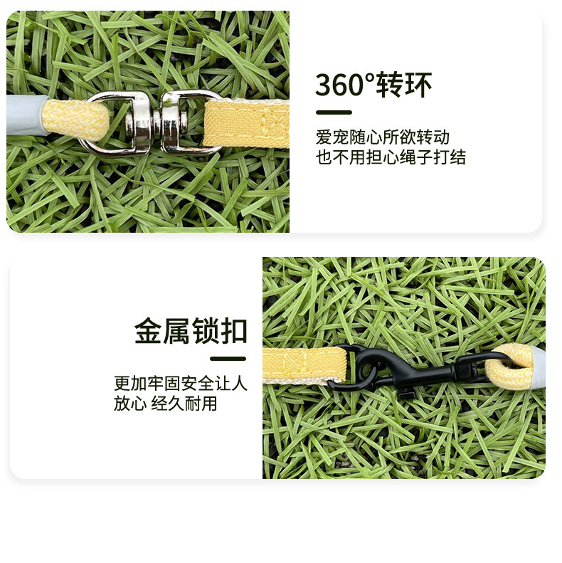 防挣脱狗狗牵引绳外出遛猫遛狗专用牵引绳子宠物用品可调节胸背带详情8