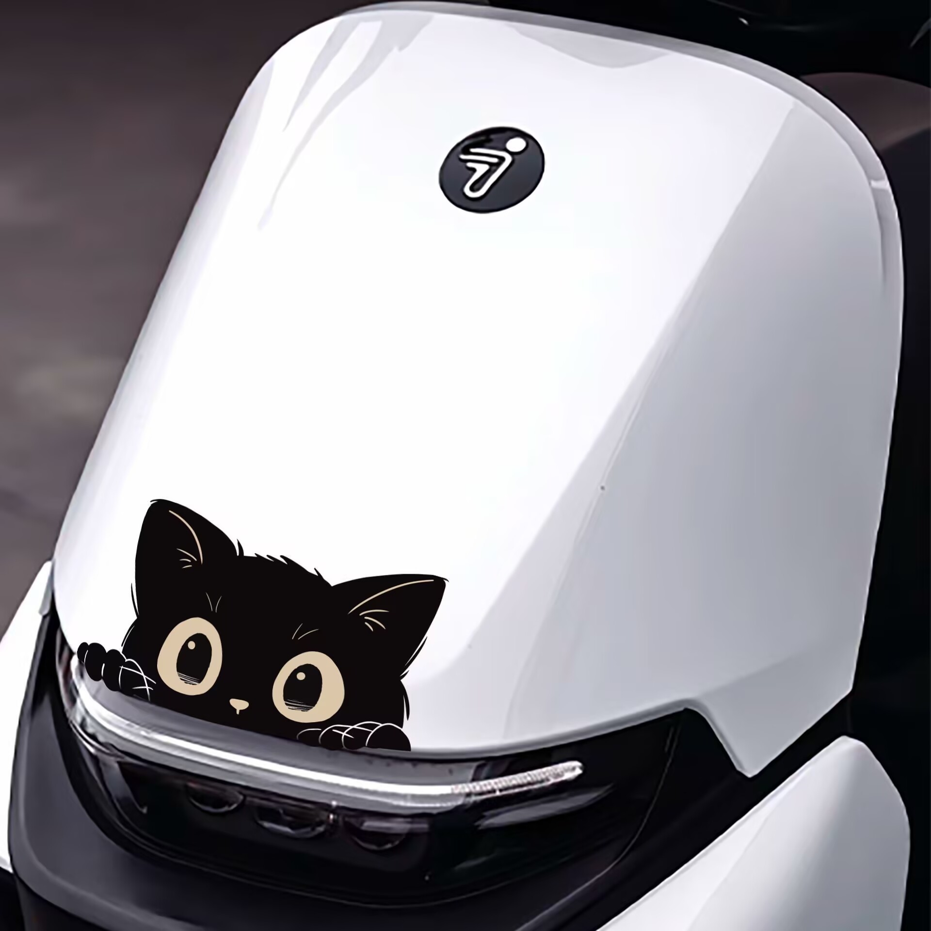 A popular scratch-blocking car sticker for foreign trade, a creative black cat sticker, waterproof car stickers for cars, electric bikes and motorcycles pic 3