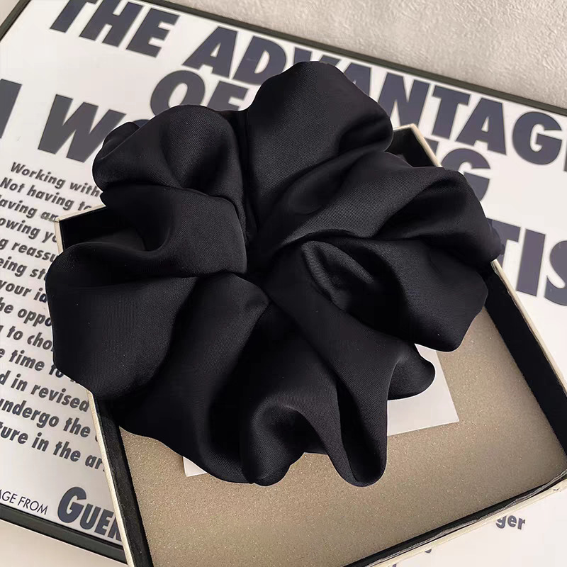 The same satin super long hair tie as Zhao Lusi, Korean-style hair flower, girl's hair tie with a rope feel, bun hair tie pic 6