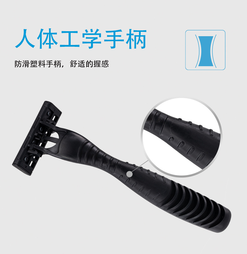 Cross-border new manual shaver Pearl Max three-layer replaceable blade head disposable shaving knife pic 11
