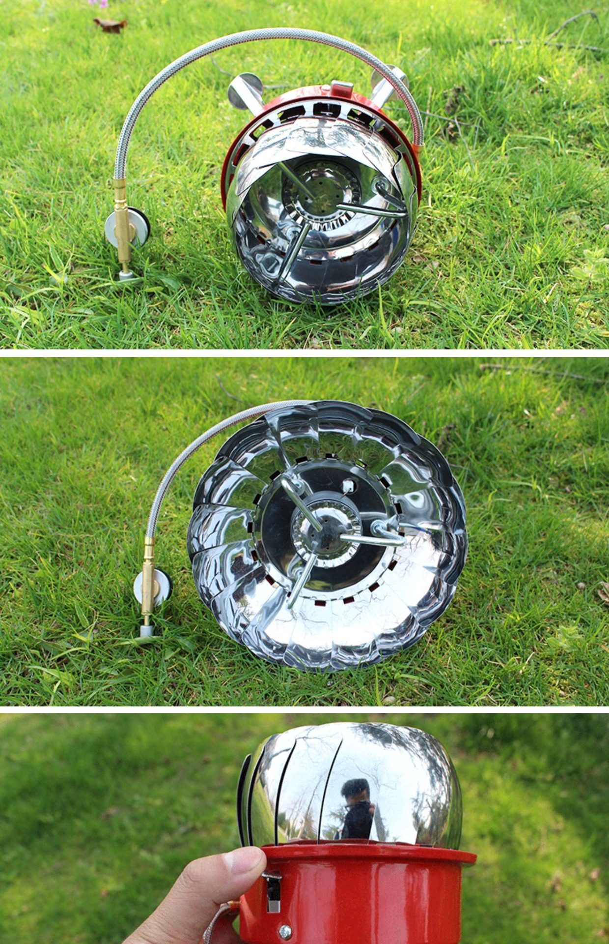 Concave and convex outdoor windproof camping stove head, portable stove head, Lotus ultra-light stove head, picnic stove and cooking equipment pic 18