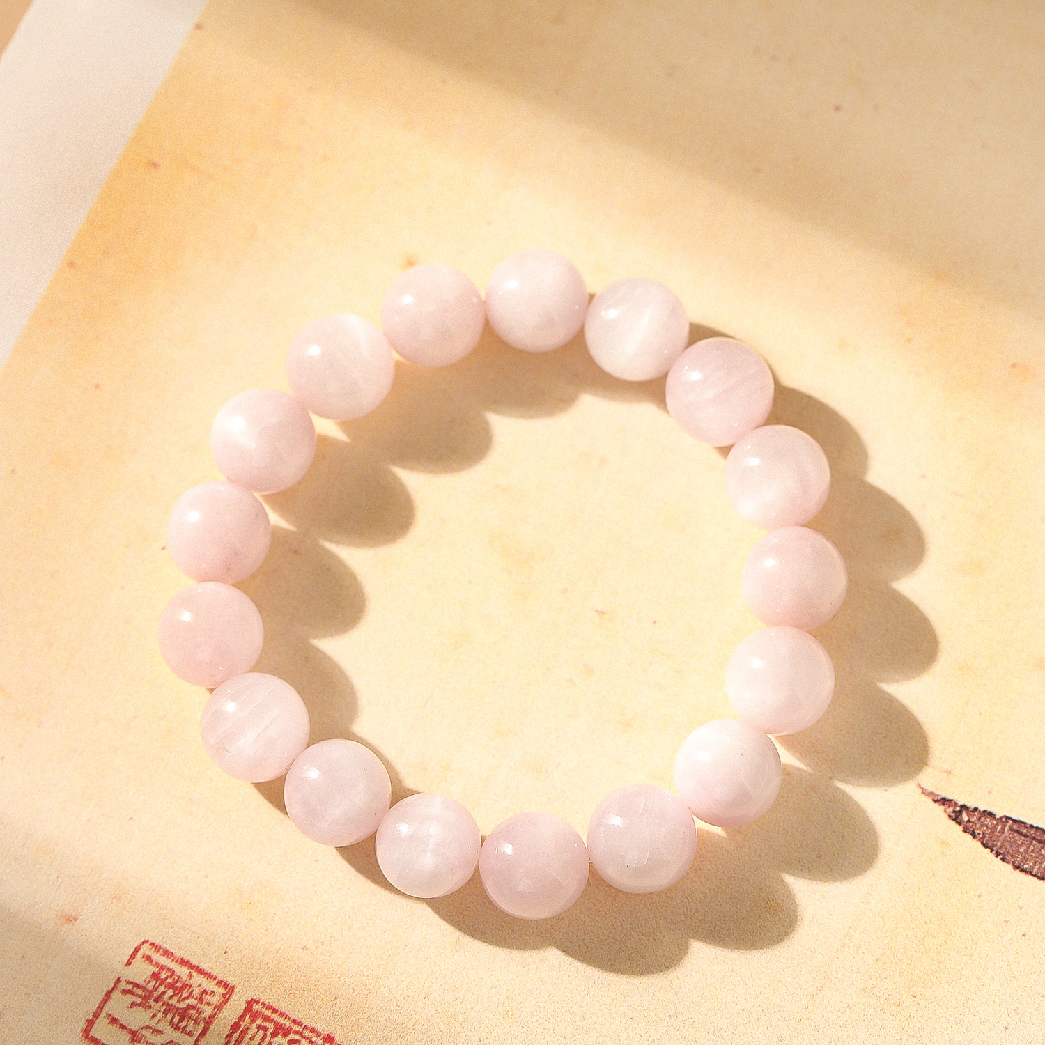 Natural púrpura litio hui un círculo de cristal cadena de mano suave estilo nacional mujer pulsera comercio electrónico fuente de suministro directo de la fábrica pic 3